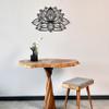 Colorfull Worlds Mandala Metal Wall Decor, Lotus Flower Meditation Room Decor, Minimalist Zen Garden Bohemian Gift for New Year (36" x 23" | 91 x 59 cm, Black) view 4