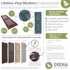 3" Lifetime Vinyl Painted Screws, Tuxedo Grey (4/Bag) view 2