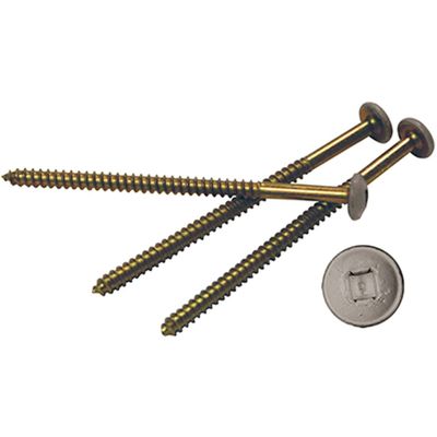 3" Lifetime Vinyl Painted Screws, Clay (8/Bag)