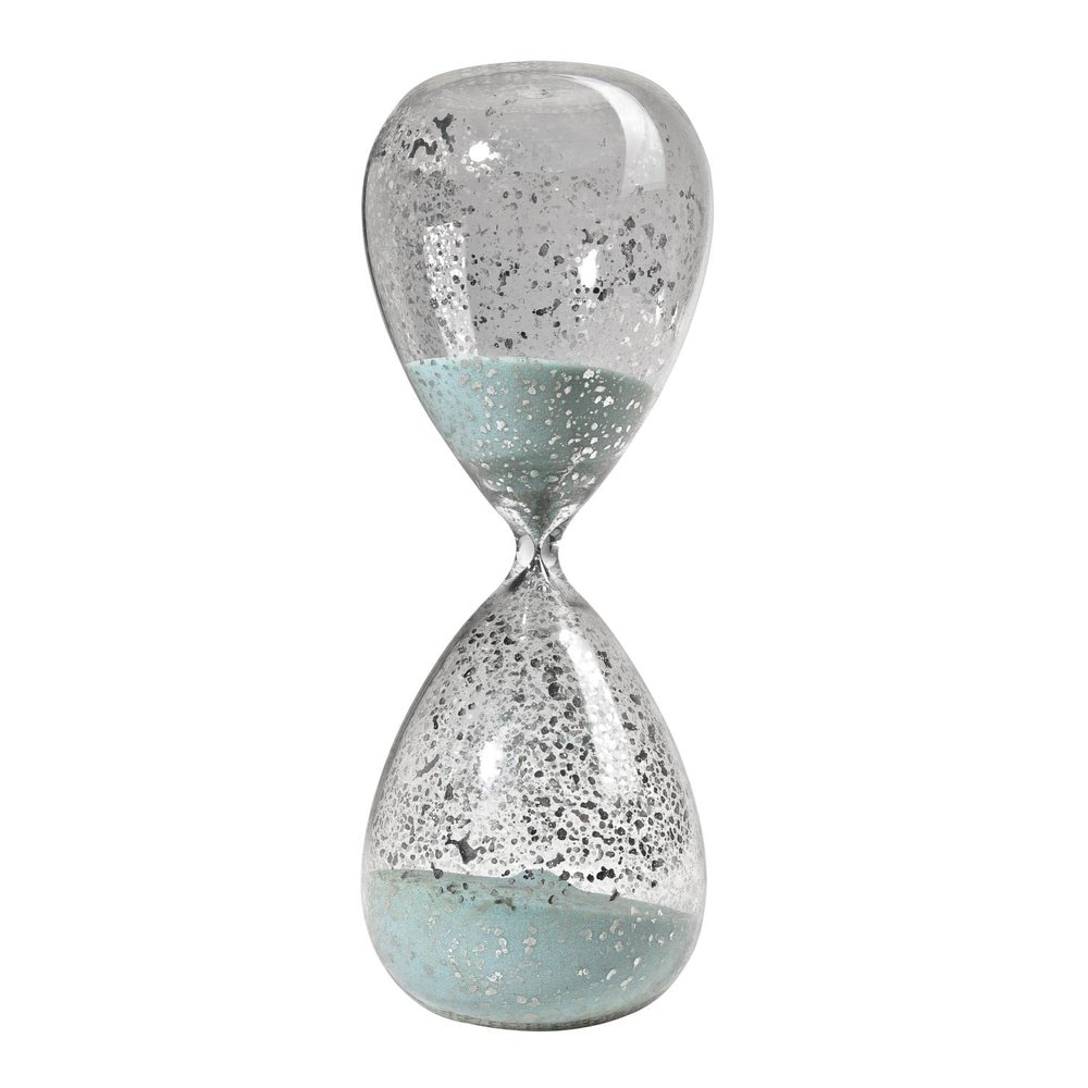 A&B Home 75017-JADE-DS Peleus Jade Sand/Clear Hourglass