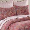 Levtex Home - Kimpton Quilt Set - Full/Queen Quilt and Two Standard Shams - All Over Paisleys in Burgundy,Red - Quilt (88x92in.) and Shams (20x26in.) - Reversible - Cotton/Cotton view 3