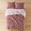 Levtex Home - Kimpton Quilt Set - Full/Queen Quilt and Two Standard Shams - All Over Paisleys in Burgundy,Red - Quilt (88x92in.) and Shams (20x26in.) - Reversible - Cotton/Cotton view 4