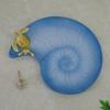 YHHRESINKING Resin Sea Turtle Mother and Baby Tray, Beach, Bathroom Accessory,Ocean Theme Sea Turtle Family Bathroom Decor,Coastal Decor (Ocean Blue) view 2