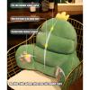 GZPFDQ Reading Pillow Bed Wedge Large Adult Backrest Lounge Cushion with Arms,with/Without Blanket,Back Lumbar Support Cushion for Sitting Up in Bed/Couch,Removable Cover view 3