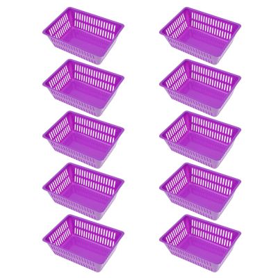 Cabilock Thickened Coin Baskets 6.29X4.52X2.20 Inch Plastic Organizer for Game Center Coin Storage Sundries Office Supplies 10 Pack