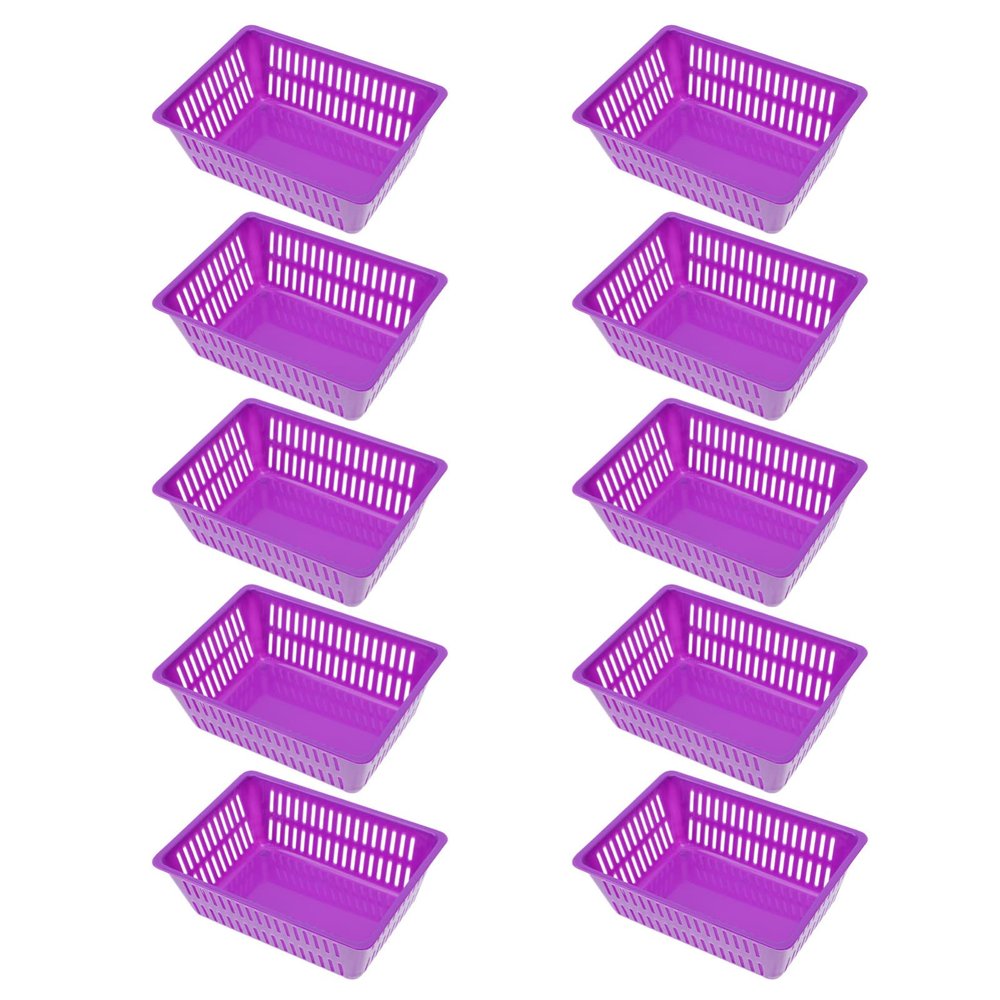 Cabilock Thickened Coin Baskets 6.29X4.52X2.20 Inch Plastic Organizer for Game Center Coin Storage Sundries Office Supplies 10 Pack