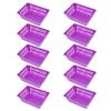 Cabilock Thickened Coin Baskets 6.29X4.52X2.20 Inch Plastic Organizer for Game Center Coin Storage Sundries Office Supplies 10 Pack view 1