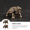 Wakauto 2pcs Antique Brass Dragon Turtle Ornaments Unique Decor for Home Office Creative Feng Shui Adornments for Prosperity and Luck view 3
