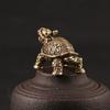 Wakauto 2pcs Antique Brass Dragon Turtle Ornaments Unique Decor for Home Office Creative Feng Shui Adornments for Prosperity and Luck view 4