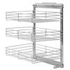 3-Tier Pull-Out Wire Baskets with Sliding Runners, Kitchen Cabinet Rack Sliding Storage Baskets, Cupboard Organizer/Storage Racks 18.5" x 13.8" x 22" view 2