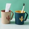 4pcs Toothbrush Cup Travel Toothbrush Carrier Cups Toothbrush Holder Toothbrush Toothpaste Organizer Toothbrush Toothpaste Cup Milk Mug Lovers Plastic Wine Glass Household view 4