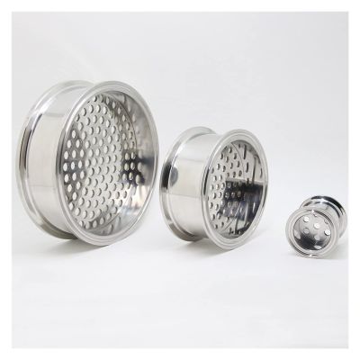 Home life TRI CLAMP 2 Sanitary 1.5 2" 2.5 3 3.5 4 6 Stainless Steel 304 Filter Plate For Homebrew Home brew (Size : 6inch, Thread Specification : 1 pcs)