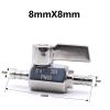 Home life 7mm 8mm 10mm 12mm Hose Mini Sanitary Ball Valve Homebrew Beer SUS 304 Stainless Steel With Blue Hanlde Home brew (Color : Stainless steel 8X8, Size : 5 pcs) view 2
