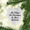 Designsify Christmas Tree Decoration, All I Want for Christmas is More Baritone, Heart Ornament F, Gifts for Birthday Anniversary Valentines Mom Mothers Fathers Day Party, to Men Women Him Her view 2
