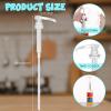 Zopeal 8 Pcs Coffee Syrup Pump Dispenser, Fits 750ml/25.4oz Bottles, White view 2