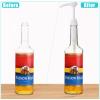 Zopeal 8 Pcs Coffee Syrup Pump Dispenser, Fits 750ml/25.4oz Bottles, White view 3