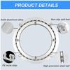 12 Inch Lazy Susan Bearing Hardware For Kitchen Dining Table Swivel Base Smooth Swivel Plate 360 Degree Rotating Heavy Duty Aluminium Alloy Rotating Bearing Turntable For Heavy Loads view 2