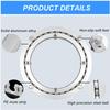 12 Inch Lazy Susan Bearing Hardware For Kitchen Dining Table Swivel Base Smooth Swivel Plate 360 Degree Rotating Heavy Duty Aluminium Alloy Rotating Bearing Turntable For Heavy Loads view 2