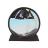 Daoyuan Moving Sand Art Picture,Quicksand Painting Living Room Decoration,3D Natural Landscape Flowing Sand Picture/Photo Hourglass,Round Frame/Office Decorations view 1