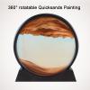 Daoyuan Moving Sand Art Picture,Quicksand Painting Living Room Decoration,3D Natural Landscape Flowing Sand Picture/Photo Hourglass,Round Frame/Office Decorations view 3