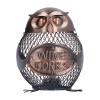 Alvinlite Iron Owl Mesh Wine Cork Container, Vino Cork Barrel Cage Holder Handcrafts Art Work view 1