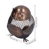 Alvinlite Iron Owl Mesh Wine Cork Container, Vino Cork Barrel Cage Holder Handcrafts Art Work view 2