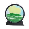 Daoyuan Moving Sand Art Picture,Quicksand Painting Living Room Decoration,3D Natural Landscape Flowing Sand Picture/Photo Hourglass,Round Frame/Office Decorations view 1