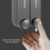 Alvinlite Shower Soap Dispenser 3-Chamber, Wall Mounted Manual Soap Dispenser for Home, Bath, Kitchen, Hotels, Restaurants. Shower and Lotion Dispenser view 3