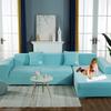 Thick Sectional Couch Covers L Shape for Dogs Pets,Stretch Sofa Covers for 3 Cushion Couch for Living Room,Sofa Slipcover Furniture Protector Sofa Cover and Chair Cover Set for 1 2 3 4 5 Seater,Gray(C view 1