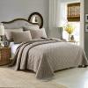 CCUNSZI Bedspread Quilt Set Queen-3 Piece Luxury Lightweight Embroidered Quilted Comforter 100% Cotton Reversible Coverle Set with Pillow Shams All Season Quilts,Brown,Queen view 1