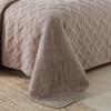 CCUNSZI Bedspread Quilt Set Queen-3 Piece Luxury Lightweight Embroidered Quilted Comforter 100% Cotton Reversible Coverle Set with Pillow Shams All Season Quilts,Brown,Queen view 3