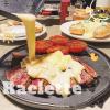 RSHJD Cheese Raclette Table, Cheese Melt Pan, Portable Non-Stick Candlelight Cheese Raclette Pan Mini Oven Butter Baking Pan Grill Plate Grilling Tool for Home Kitchen view 4