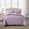 CCUNSZI Bedspread Quilt Set Full/Queen King Size-3 Piece Luxury Soft & Lightweight Bedding for All Seasons,100% Cotton Reversible Coverlet Warm Bedding Set,Pink,230x250cm view 1