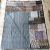 Blanket Bedding Bedspread Bed Kantha Vintage Handmade Silk Patchwork Indian Art Cover India Sari Bohemian Spreads Washed Patola Spread Quilt view 3