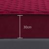CFYCYHDZHT Deep Pockets Easy Care,Winter Crystal Velvet Quilted Thermal Mattress Protector, Bedroom Guest Room Holiday Home Solid Color Box Spring Bedspread,Red,180200cm (3pcs) view 3