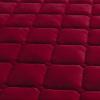 CFYCYHDZHT Deep Pockets Easy Care,Winter Crystal Velvet Quilted Thermal Mattress Protector, Bedroom Guest Room Holiday Home Solid Color Box Spring Bedspread,Red,180200cm (3pcs) view 4
