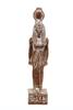 Ancient Egyptian statue of goddess Isis heavy granite stone made in Egypt. Great mother Isis, the goddess of healing and magic her name mean Queen of the Throne. view 1