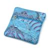 10pcs Square Seawater Silk Brocade Jewelry Pouch Zipper Wedding Favor Bags Tassel Chinese Storage Pouch Party Gift Packaging Bags (sky blue) view 1