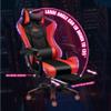 FZYUAN LED Lights Gaming Chair with Speakers, Ergonomic Video Office Chair with Massage, Computer Desk Chair with Headrest and Lumbar Support, College Dorm Essentials for Guys,White view 4