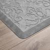 Chef Gear - Anti-Fatigue Gelness Kitchen Mat - Marni Design - Cushioned Comfort Chef Mat - Faux Leather - Cooking & Standing Relief -Skid-Resistant - Measures 17.5"x48" - Grey view 3