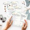 25 Greenery Love or Labor, Boobs Or Baby Butts Game, 25 Who Knows Mommy Best, Baby Prediction And Advice Cards, 25 True Or False, Word Scramble For Baby Shower - 6 Double Sided Cards Baby Shower Ideas view 2