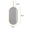 LHYZF Creative Oval Mirror for Ceiling Hanging, Boom Mirror with Gold Metal Frame and Floating Bathroom Mirror - for Home or Hotel (Size : 50cmx70cm) view 2