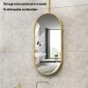 LHYZF Creative Oval Mirror for Ceiling Hanging, Boom Mirror with Gold Metal Frame and Floating Bathroom Mirror - for Home or Hotel (Size : 50cmx70cm) view 4
