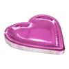 CIEOVO 32 Pieces Pink Heart Shaped Paper Plates Disposable Valentine Party Plates Dinnerware Plates for Valentine Wedding Birthday Party Supplies Decoration view 3