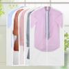 5pcs Translucent Clothes Cover Bags for Wardrobe Storage Washable Foldable Small for Suits and Garments view 2