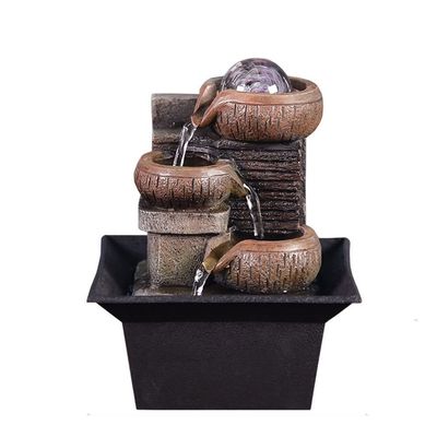 jinyi2016SHOP Tabletop Fountains Gifts Desktop Water Fountain Portable Tabletop Waterfall Kit Soothing Relaxation Meditation Lucky Home Decorations Fountain Decoration (Size : B)