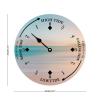 Alioyoit Wooden Tide Clock Quiet View East Coast Ocean Time Clock Wooden Tidal Clock High and Low Tide Wall Hanging Art Tide Movement Clock for Beach House Cottage Novelty Gift for Dad view 2
