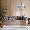 Alioyoit Wooden Tide Clock Quiet View East Coast Ocean Time Clock Wooden Tidal Clock High and Low Tide Wall Hanging Art Tide Movement Clock for Beach House Cottage Novelty Gift for Dad view 4