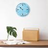 Alioyoit Wooden Tide Clock Blue Wood East Coast Ocean Time Clock Wooden Tidal Clock High and Low Tide Wall Hanging Art Tide Movement Clock for Beach House Cottage Novelty Gift for Dad view 3