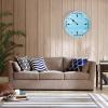 Alioyoit Wooden Tide Clock Blue Wood East Coast Ocean Time Clock Wooden Tidal Clock High and Low Tide Wall Hanging Art Tide Movement Clock for Beach House Cottage Novelty Gift for Dad view 4